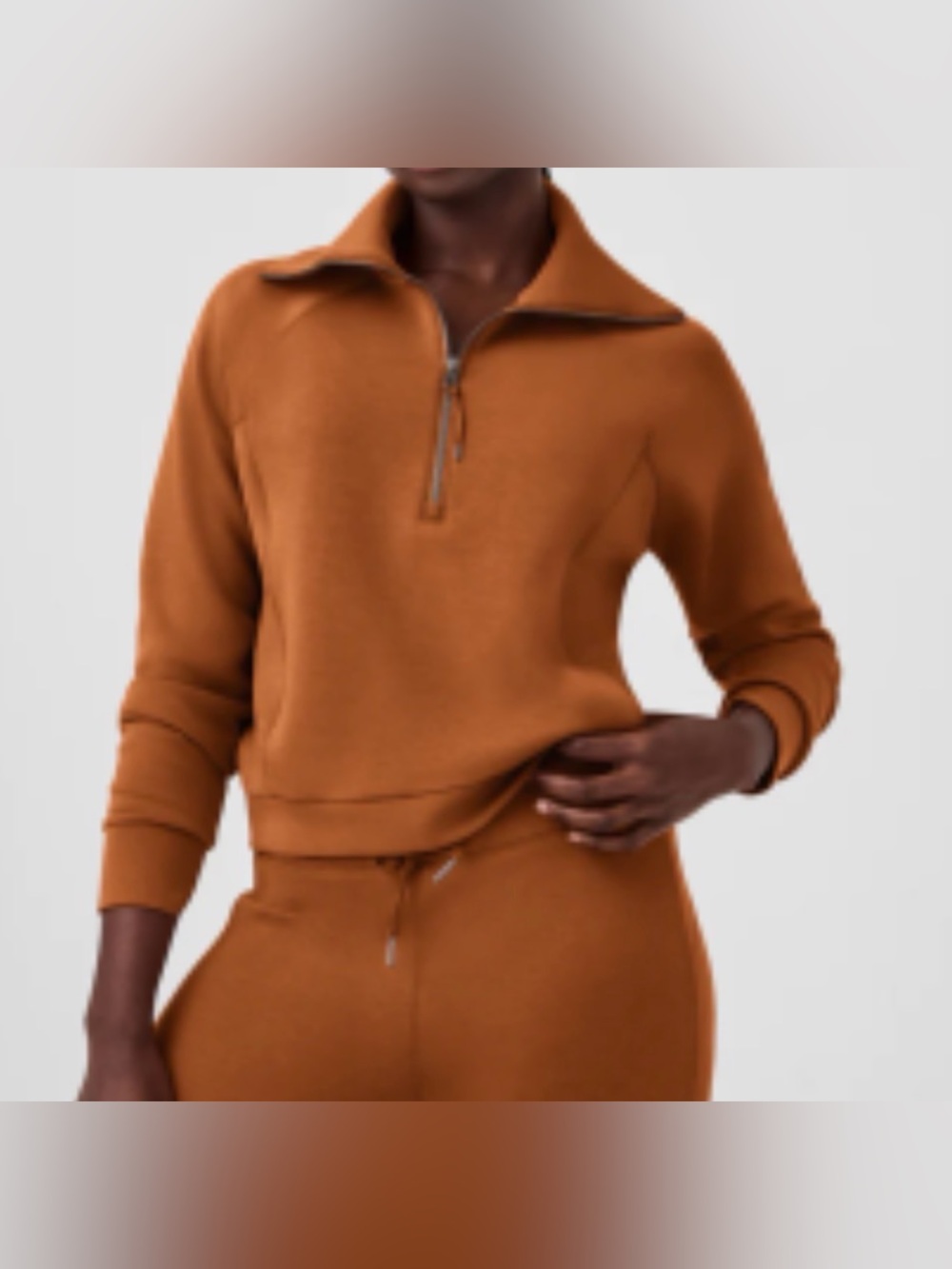 Spanx women’s air essentials 1/2 zip pullover size XL - Picture 2 of 10